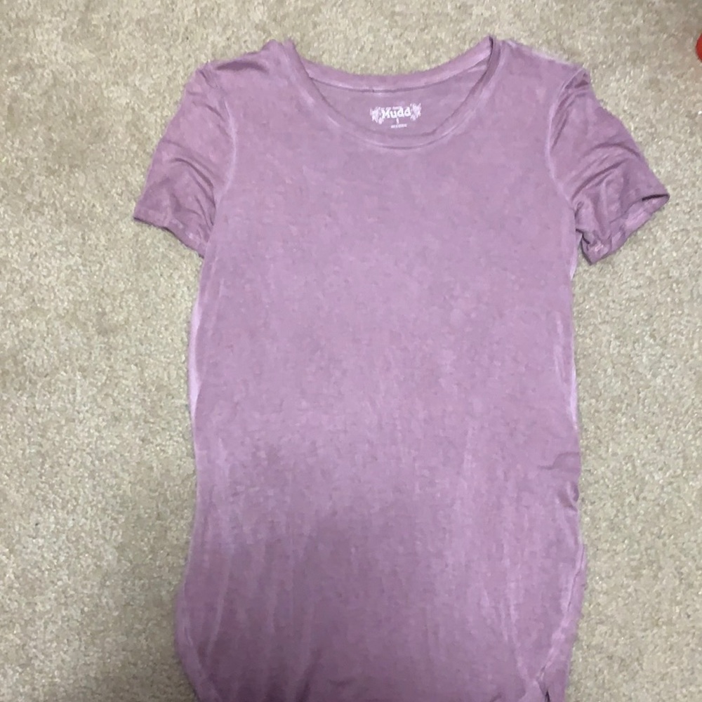 super cute purple flowy shirt
